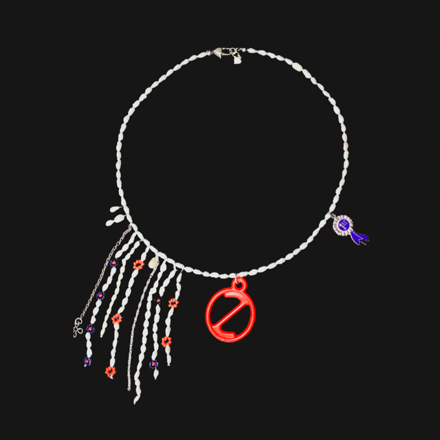 Zahra Asymmetrical Pearl Necklace | Sustainable & Ethical Jewelry | Handmade