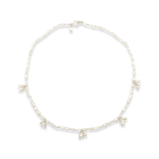 Rice Crispy Bunches | Freshwater Pearl Necklace | Sustainable & Ethical Jewelry | Handmade
