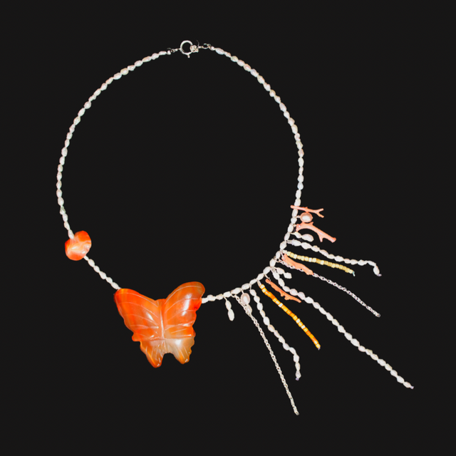 Ella Coral Butterfly Necklace | Sustainable & Ethical Jewelry | Handmade