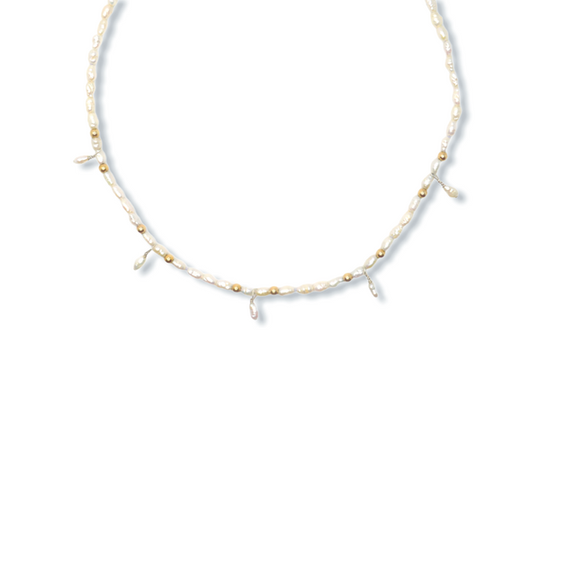 Rice Crispy 1 | Freshwater Pearl Necklace | Sustainable & Ethical Jewelry | Handmade
