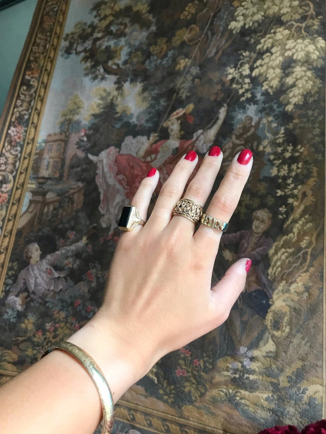"FUCK YEAH" Double-Sided Brass Ring | Sustainable & Ethical Jewelry | Handmade