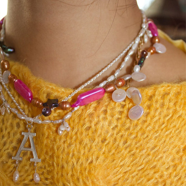 Bebop Hot Pink Necklace | Sustainable & Ethical Jewelry | Handmade