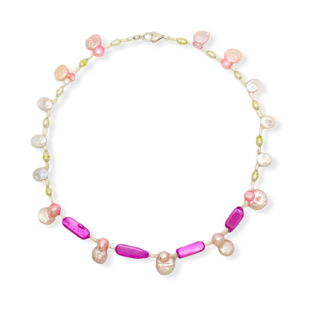 Lilo Pink Pearl Necklace | Sustainable & Ethical Jewelry | Handmade