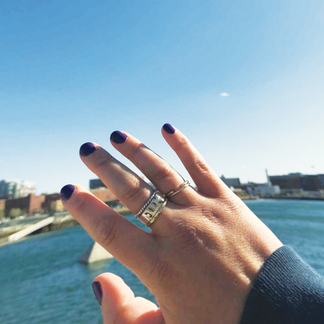 "FUCK YEAH" Double-Sided Silver Ring | Sustainable & Ethical Jewelry | Handmade