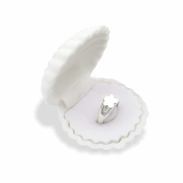 Puffy Flower Signet Custom Ring | Sterling Silver | Sustainable & Ethical Jewelry | Handmade