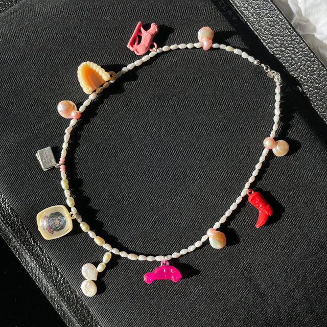 Sealed with a Kiss Retro Colorful Necklace! | Sustainable & Ethical Jewelry | Handmade