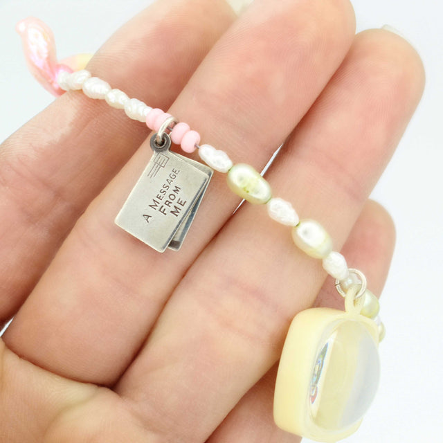 Sealed with a Kiss Retro Colorful Necklace! | Sustainable & Ethical Jewelry | Handmade